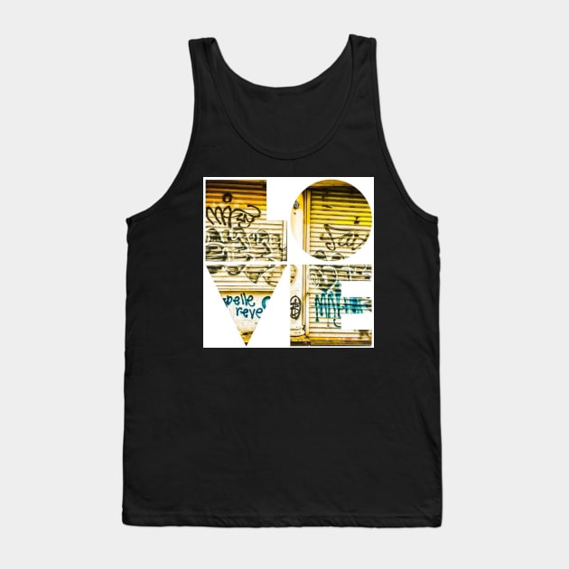 Love Graffiti Street Art NYC Tank Top by eleonoraingrid